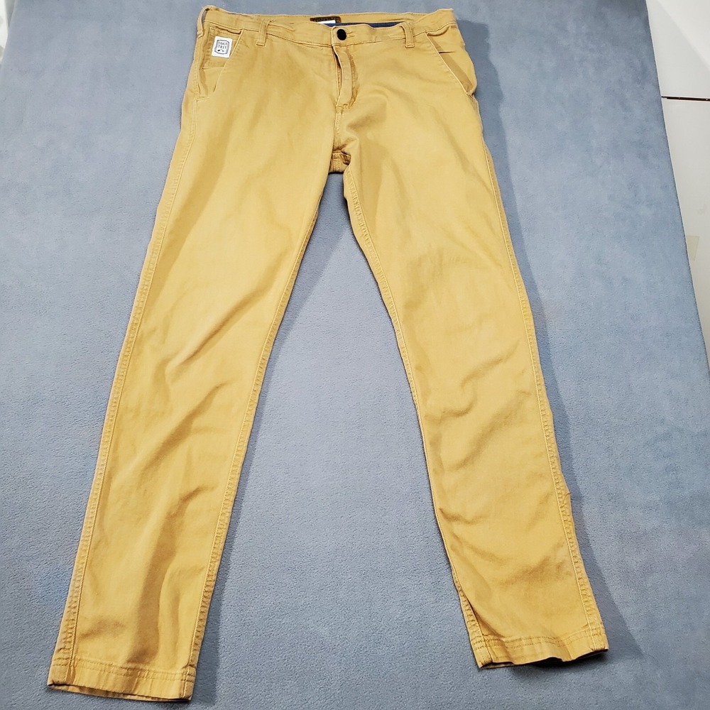 Coalatree Pants Mens 32x30.5 Brown Organic Cotton Raw Denim Chino Outdoor Hiking